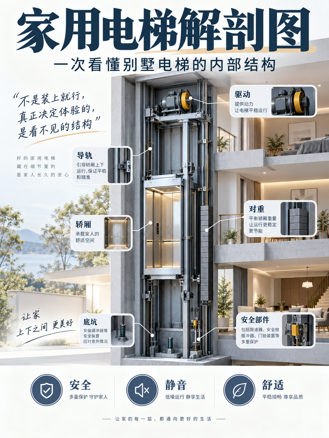 怒江家用电梯里面到底藏了什么？一张图拆给你看
